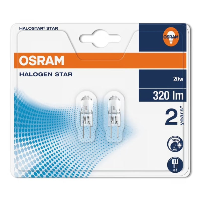 OSRAM spesialpera G4, halogen - 2 x 20w (10)