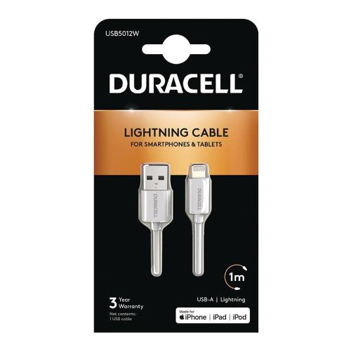 DURACELL USB kápul Lightning - 1m