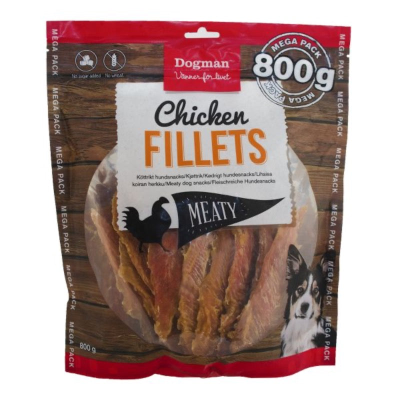 DOGMAN Chicken Fillets, Mega Pack - 800 g (6)