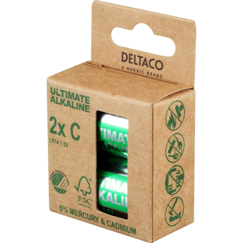 DELTACO Ultimate Alkaline - 2 x LR14/ C (10)