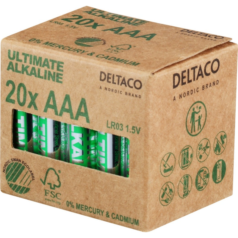 DELTACO Ultimate Alkaline - 20 x LR03 / AAA (20)