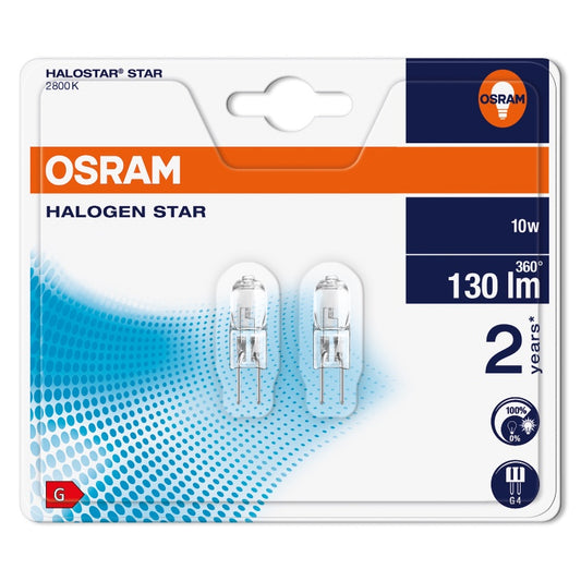 OSRAM spesialpera G4, halogen - 2 x 10w (10)