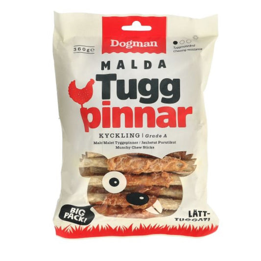 DOGMAN Munchy tyggepinde med kylling S, Big pack - 30 stk(6)