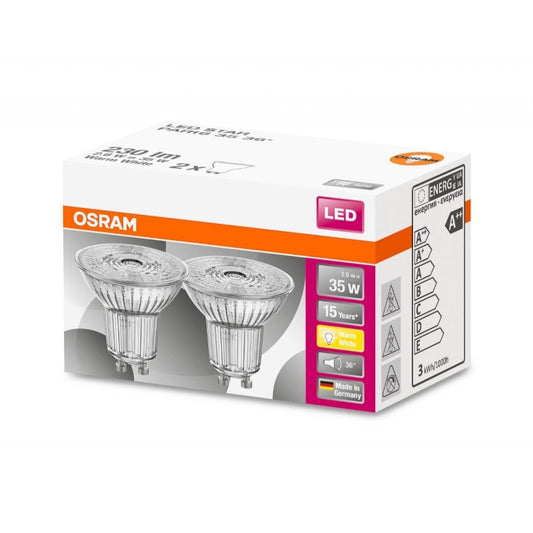 OSRAM 2-pakk spot GU10 - 2,6w=35w (3)