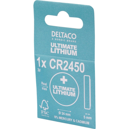 DELTACO Lithium 2450, 3V - 1 stk (40)