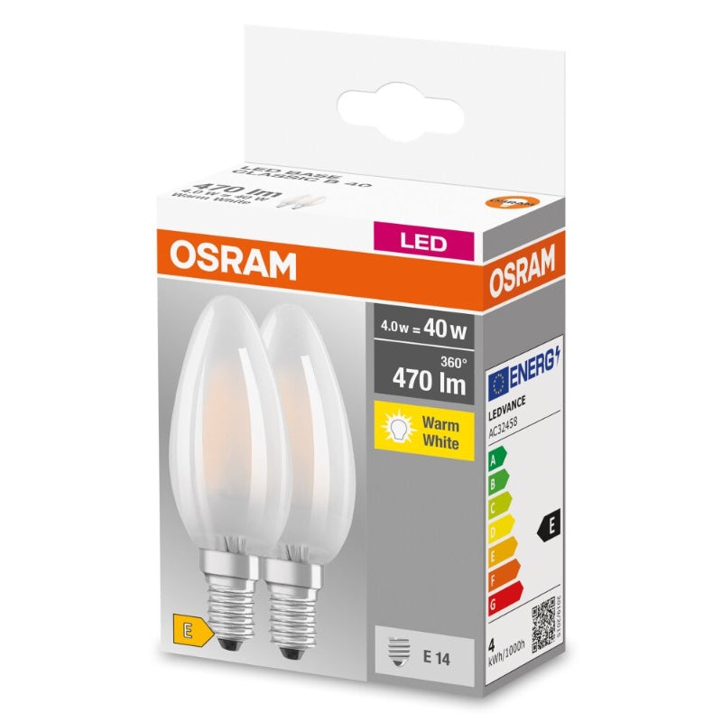 OSRAM 2-pakk kertupera - 4w=40w (10)*